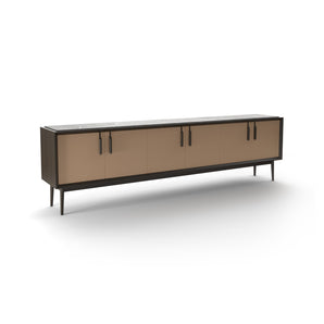 Theo 571 Sideboard - Grafite Marble/Leather (Old Velvet 2060)