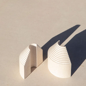 Ark Vase - Half Small/Porcelain/Crystal Glass