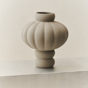 Balloon 03 Ceramic Vase - Sanded Grey