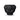 Balloon 05 Bowl Ceramic Vase - Ink Black