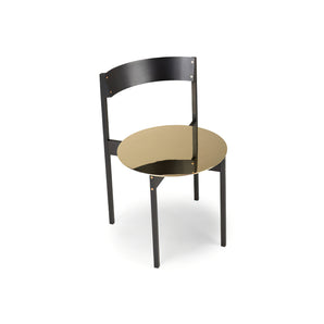 Brugola Dining Chair - Matte Burnished Iron/Brass