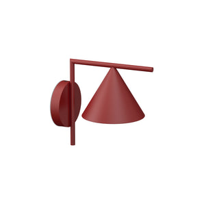 Captain Flint W1 Outdoor Wall Lamp - Burgundy Red