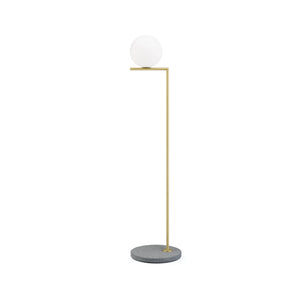 IC Lights 1 Outdoor Floor Lamp - Grey Lava/Brass