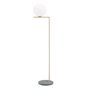 IC Lights 2 Outdoor Floor Lamp - Grey Lava/Brass