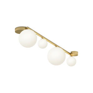 Line, Globes and Discs C01 Ceiling Lamp - Brass