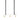 Long John Model 3 Pendant Lamp - White/Brass/Black Leather