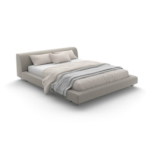 Lowland 160 Bed - Stainless Steel/Fabric W(Steelcut Trio 205)