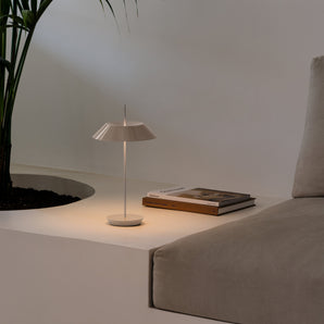 Mayfair Mini 5495 Portable Table Lamp - Beige D1