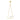 One Cone Cross Base Floor Lamp - Brass