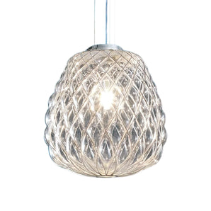 Pinecone Large Pendant Lamp - Chrome/Clear