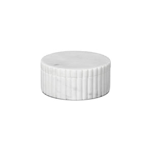 Platon Canister - H5/White Marble