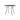 RFH RD6 Terrace Outdoor Dining Table - Black