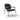 Philo 2300 Armchair - Matt Black/Fabric VIP (Seventy 99)