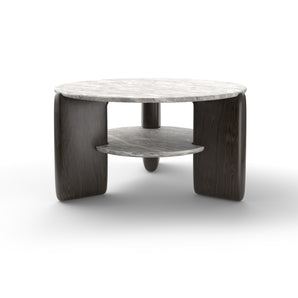 Kanji 1KAN77 Coffee Table - Grey T49/Matt Fior di Pesco