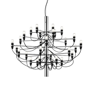 2097/30 Clear Bulbs Pendant Lamp - Chrome