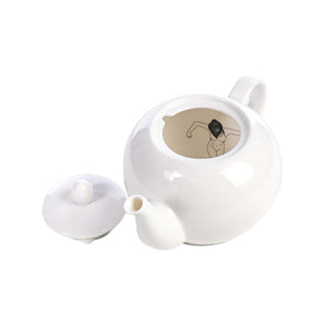 Undressed Teapot - White