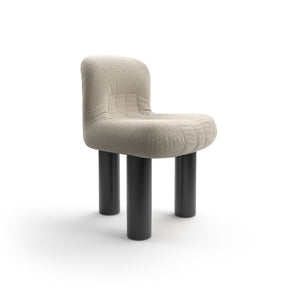Botolo 2867 High Armchair - Black/Fabric T2 (Molly Sand Color 002)