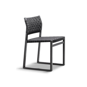 BM61 3361 Dining Chair - Black/Black Linen Webbing