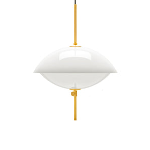 Clam 440 Pendant Lamp - Opal/Brass
