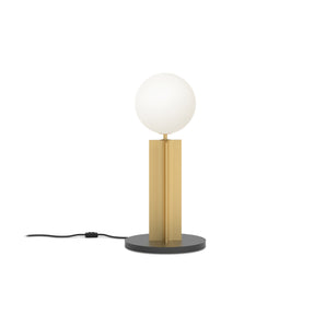 Column Table Lamp - Black/Brass