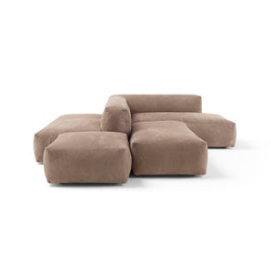Davis Modulare SED2 Compositional Sofa - Leather (Nabuk 5058)