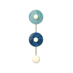 Disc and Sphere Glass C02 Ceiling Lamp