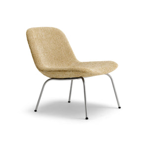 Eyes 4850 4 Leg Lounge Chair - Brushed Steel/Fabric 4 (Safire 16)
