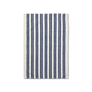 Hale Yarn Dyed Linen Tea Towels - Off-White/Blue