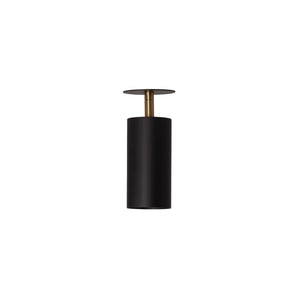 Joey Spot With Plate 195 Wall Lamp - Black/Brass