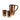 Jug & Cups - Copper (Set 3)