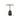Lato LN8 Side Table - Walnut/Emperador