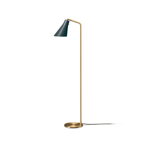 Miller Floor Lamp - Slate Grey/Brass