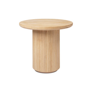 Moon 10052573 Round Side Table - Solid Oak Soap Treated
