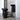 Nera Full Base Lines Stool - Maple Black/Black Leather