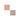 Glass Mat Square Double Nupo Rose/Light Grey