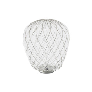 Pinecone Large Table Lamp - Transparent/Chrome