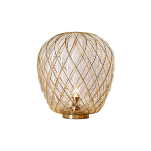 Pinecone Large Table Lamp - Transparent/Gold
