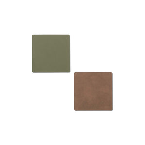 Double Square Glass Mat - Nupo Army Green/Nupo Nature