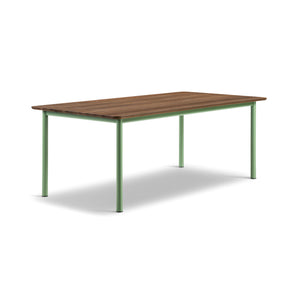 Plan 6631 Dining Table - Modernist Green/Smoked Oak