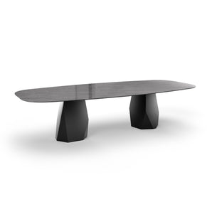 Deod Two Bases P1499 Dining Table - GN/CY