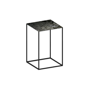 Slim Irony 690 Side Table - Copper Black/Artistic Glass