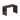 Solitaire 608 Bureau Side Table - Black