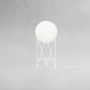Structure and Globe Table Lamp - White