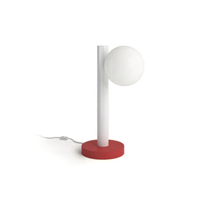 Tube With Globes And Cones D01 Table Lamp - Red/White