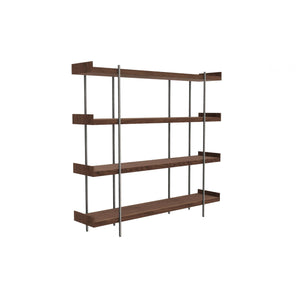 Unit JLI04 Bookcase - Chocolate Walnut (LE16)