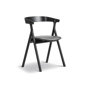 Yksi 3341 Dining Chair - Black Lacquered Oak/Leather 2 (Primo 88)