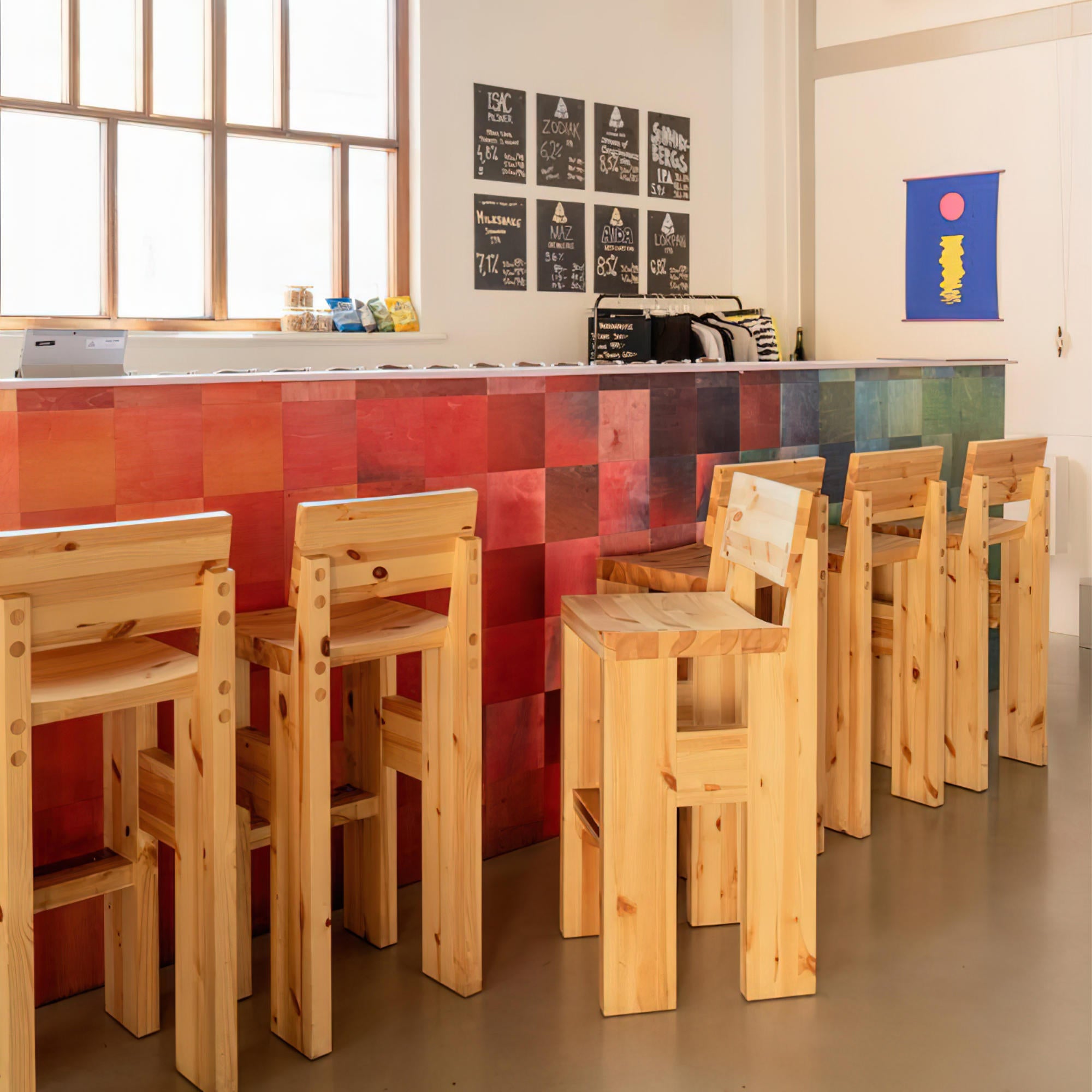 001 200110 Barstool - Oiled Pine-4