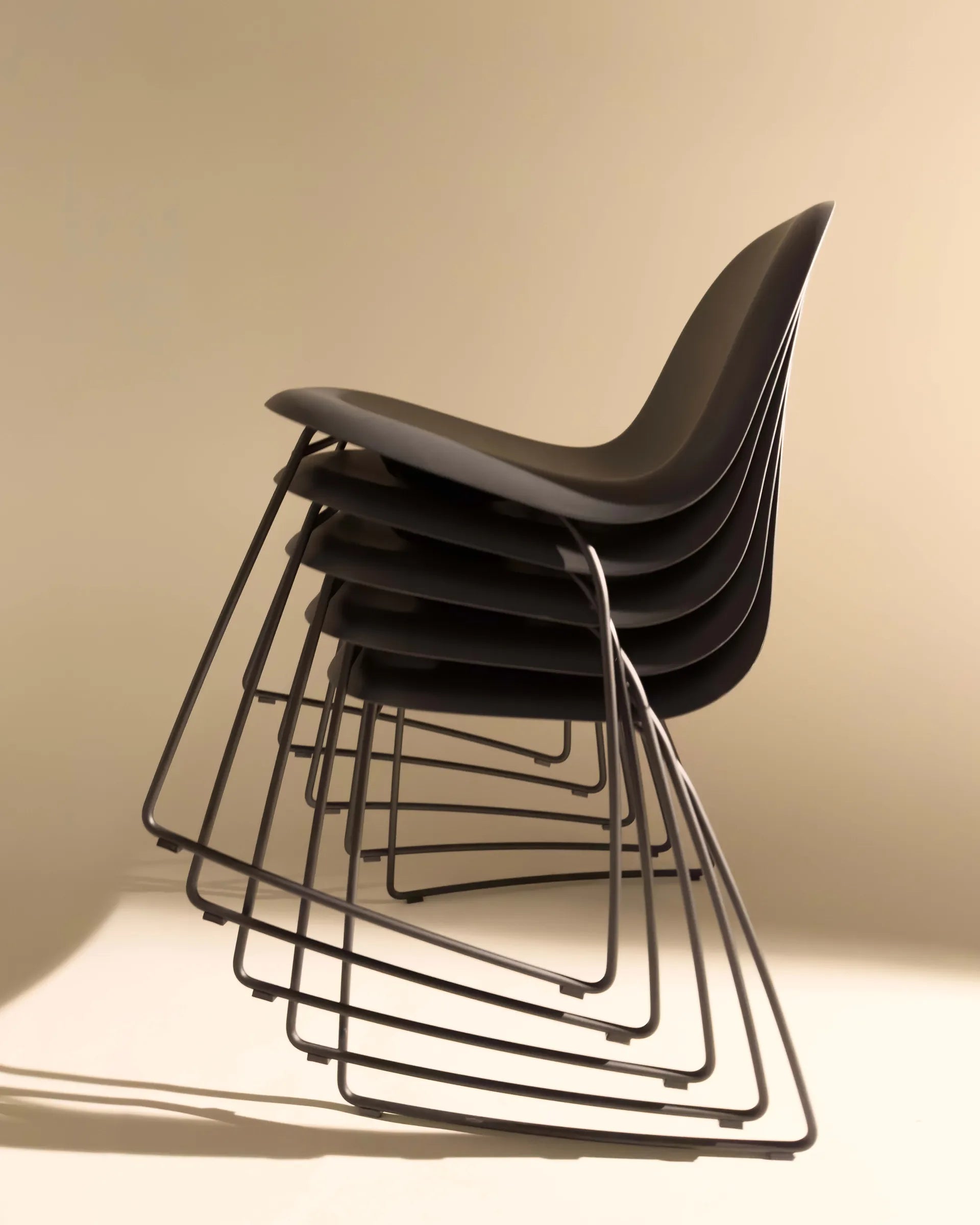 Gubi 3D 61980 Dining Chair - Black Matt / Black-2