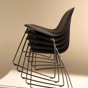 Gubi 3D 61980 Dining Chair - Black Matt / Black