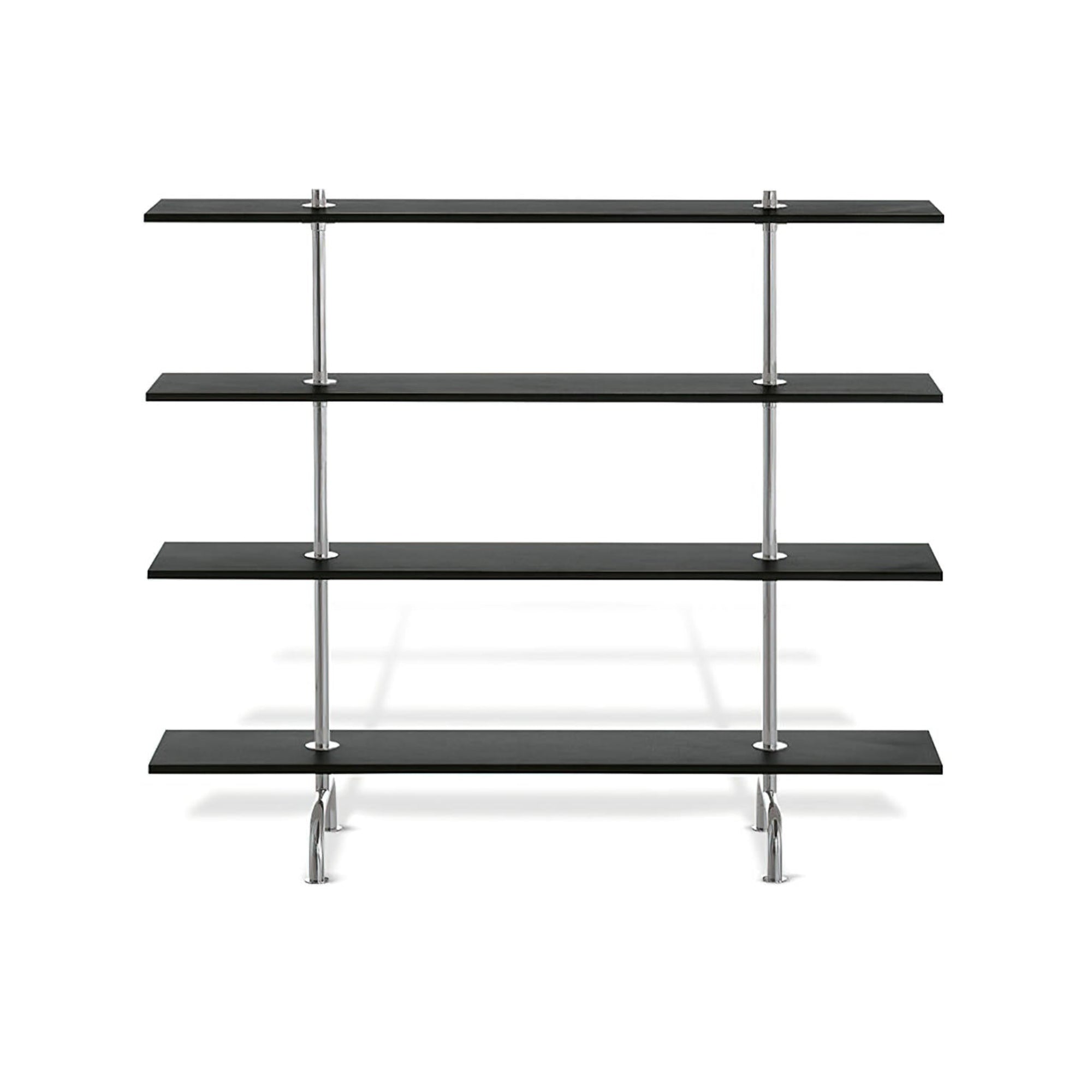 110/4 Bookcase - Chrome/Black